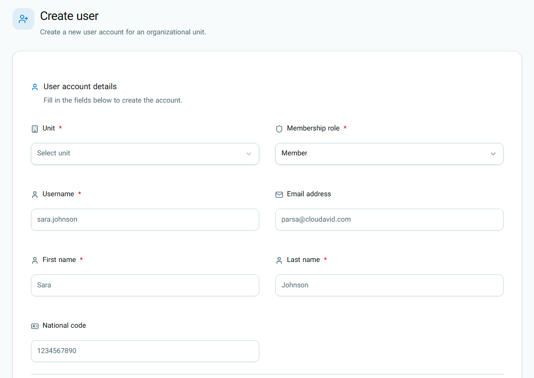 Create User Image