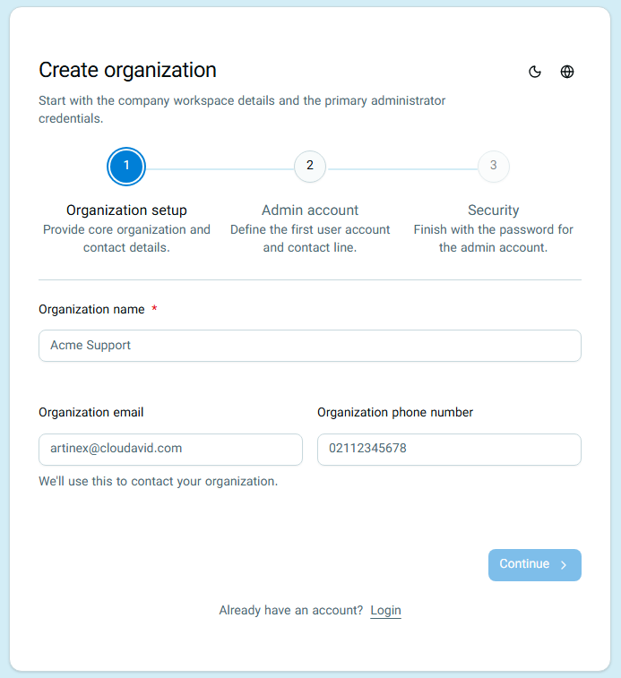Registration Page Image