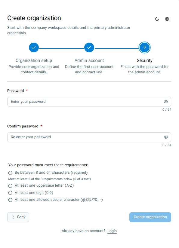 Step 3: Set Password